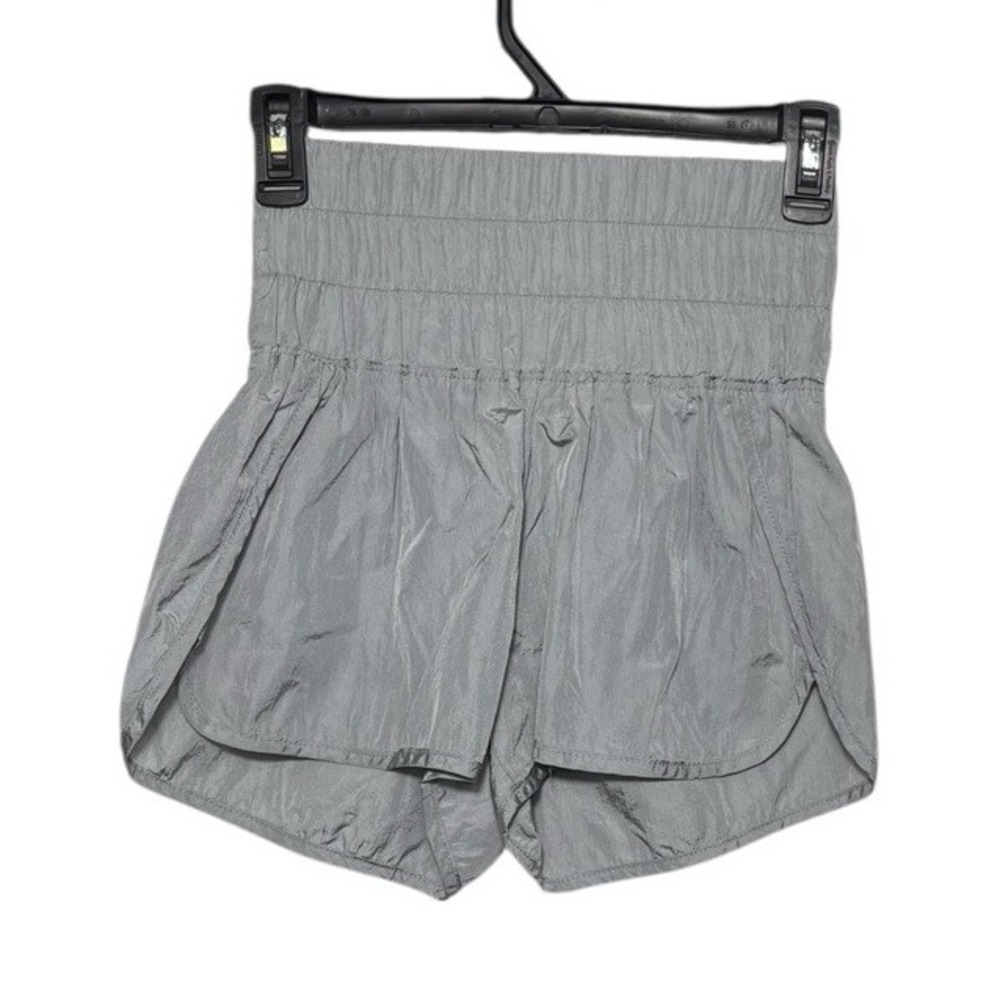 Free People Movement The Way Home Short Gray Size XS Smocked Waist - Picture 2 of 5